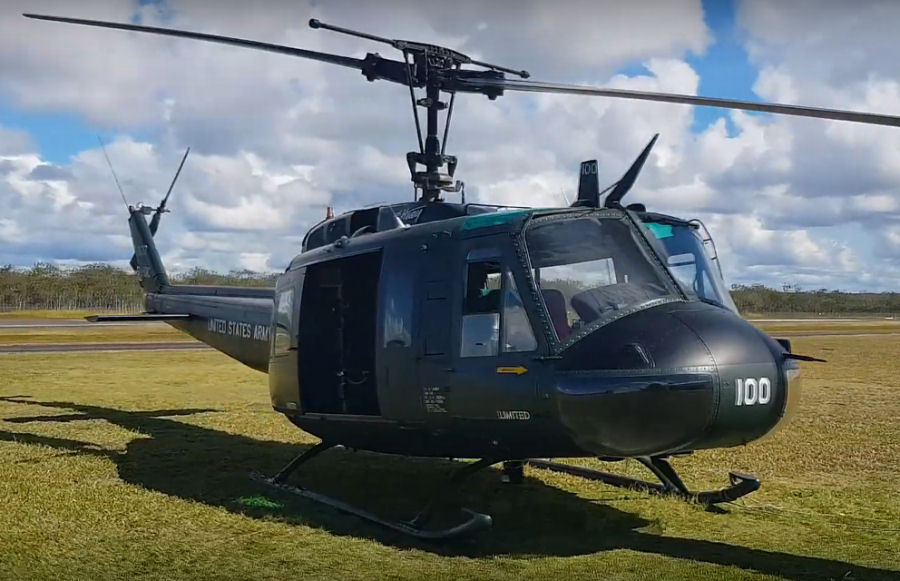 Helicopter Bell UH-1D Iroquois Serial 5144 Register VH-UVC 65-10100 used by US Army Aviation Army. Built 1966. Aircraft history and location