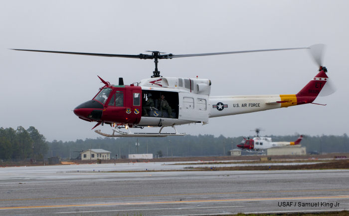 Helicopter Bell UH-1N Serial 31032 Register 69-6626 used by US Air Force USAF. Aircraft history and location