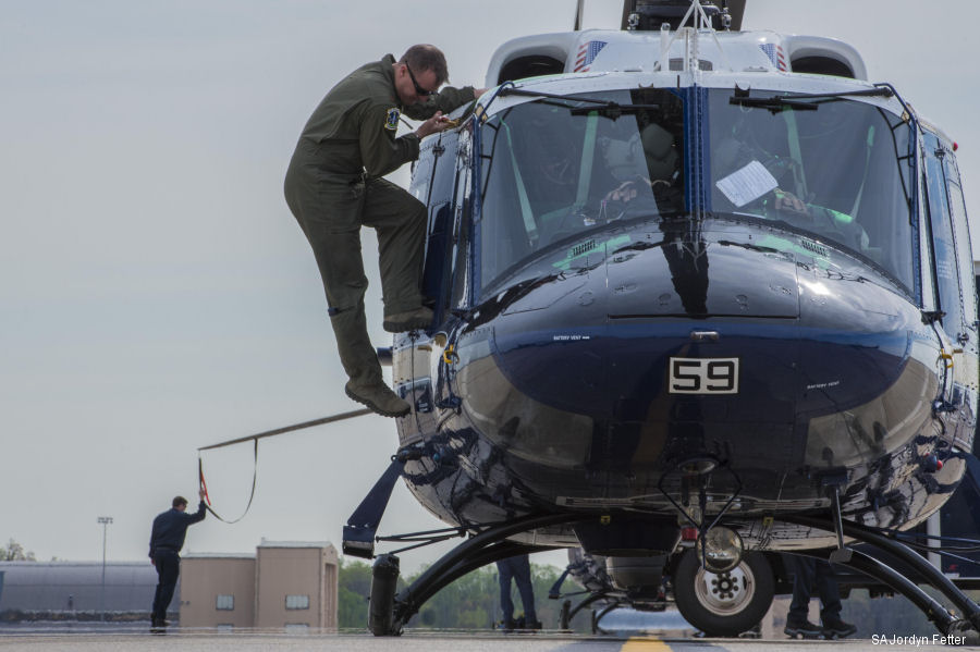 Helicopter Bell UH-1N Serial 31065 Register 69-6659 used by US Air Force USAF. Aircraft history and location