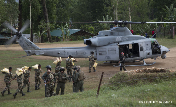Detailed history and photos of helicopter Bell UH-1Y Venom Serial 55189 Register 168792 used by US Marine Corps USMC Track service timeline and current status.