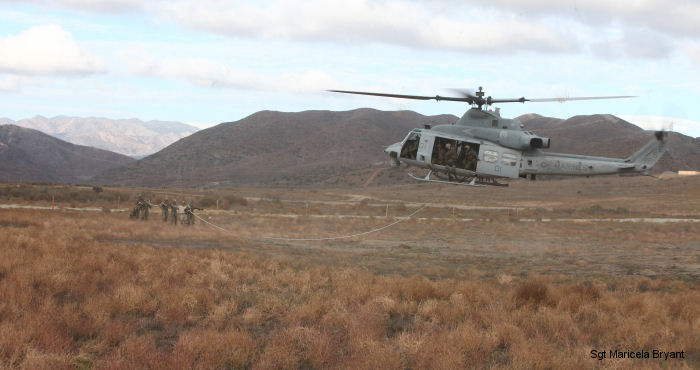 Detailed history and photos of helicopter Bell UH-1Y Venom Serial 55206 Register 168954 used by US Marine Corps USMC Track service timeline and current status.