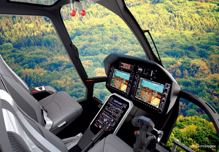 Russian Helicopters VRT500 cockpit