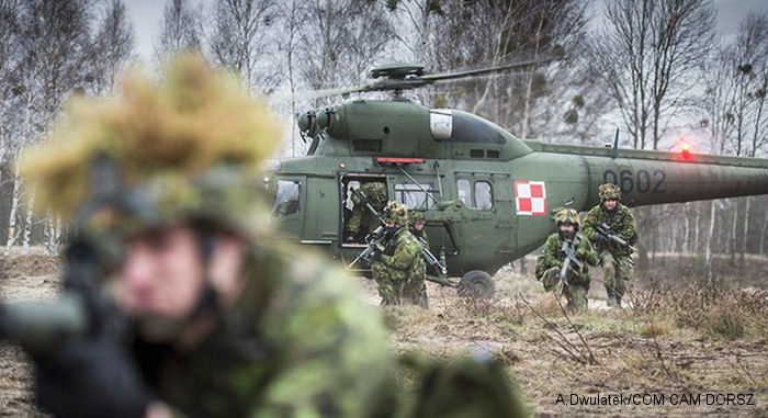 Detailed history and photos of helicopter PZL W-3W Serial 360602 Register 0602 used by Wojska Lądowe (Polish Army ) Track service timeline and current status.