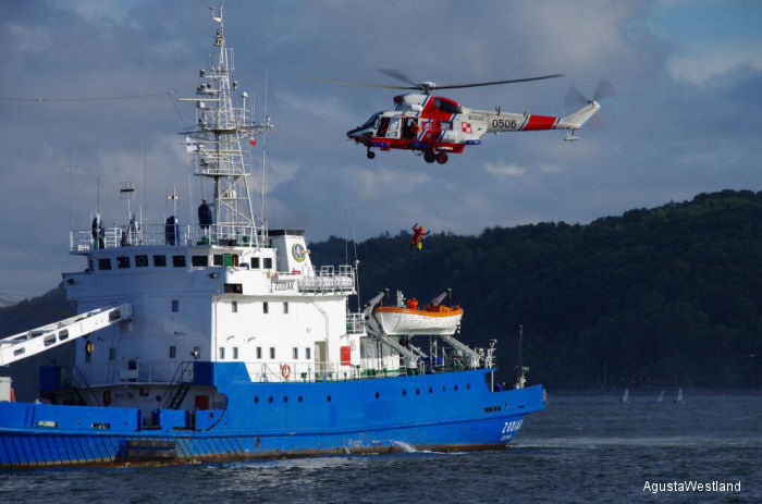 Detailed history and photos of helicopter PZL W-3RM Anakonda Serial 390506 Register 0506 used by Marynarka Wojenna (Polish Navy) Track service timeline and current status.