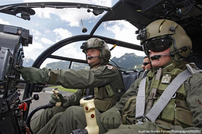 cockpit Photos of Alouette III in Austrian Air Force helicopter service.