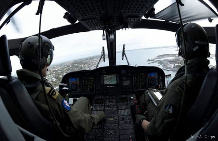cockpit Photos of AW139 in Irish Air Corps helicopter service.