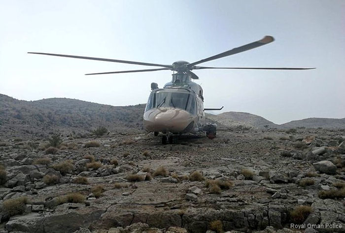Photos of AW139 in Royal Oman Police helicopter service.