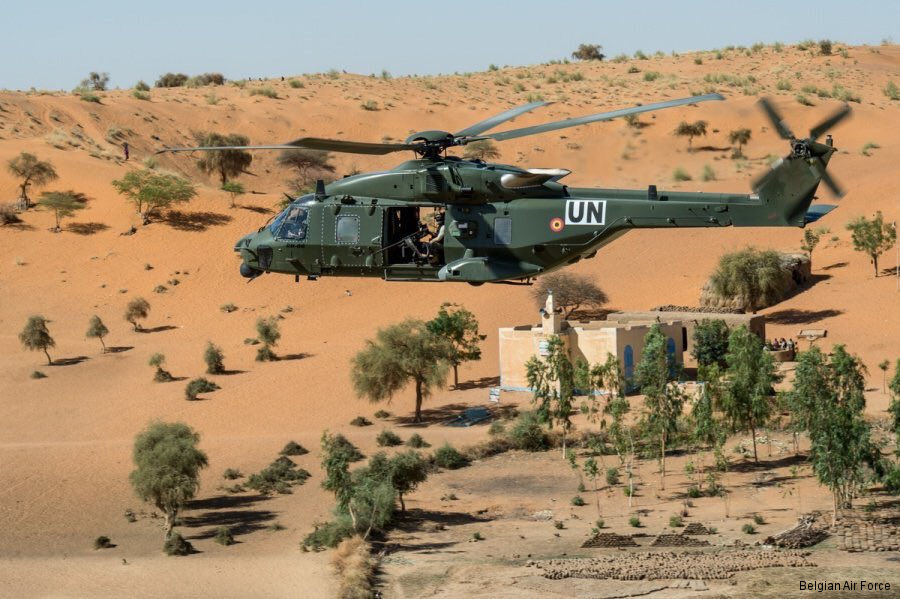 Belgian helicopters in Mali with MINUSMA