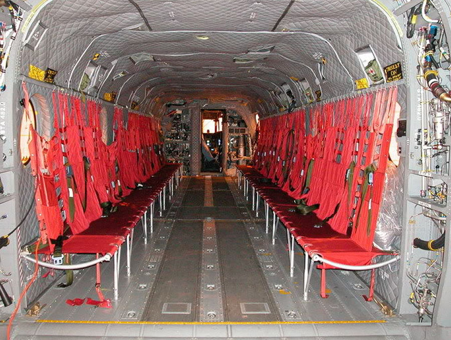 Boeing CH-47F Chinook cabin