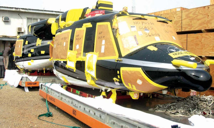 Photos of Bell 412 in Nigerian Air Force helicopter service.