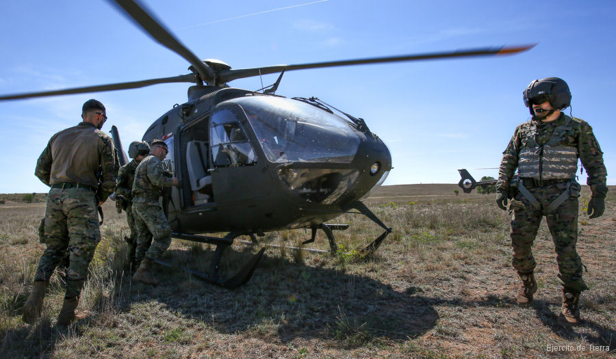 Photos of EC135 in Spanish Army Aviation helicopter service.