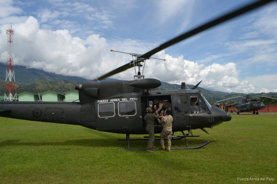 Photos of Bell 212 in Peruvian Air Force helicopter service.