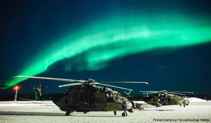 Photos of NH90 TTH in Finnish Army helicopter service.