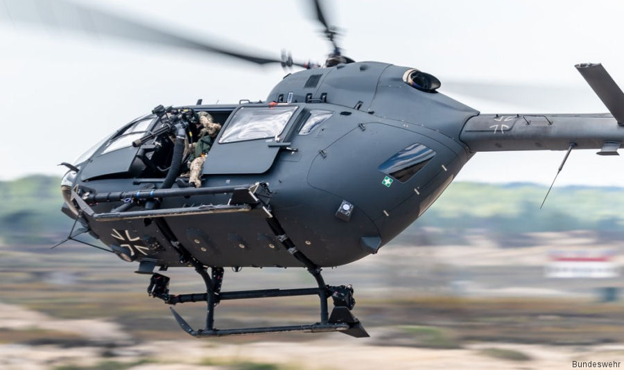 Photos of H145M LUH SOF in German Air Force helicopter service.
