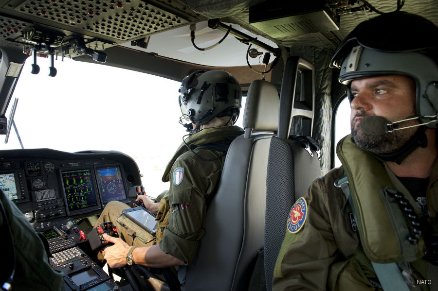 cockpit Photos of AW139M in Italian Air Force helicopter service.