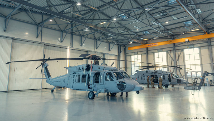 Photos of UH-60M Black Hawk in Latvian Air Force helicopter service.