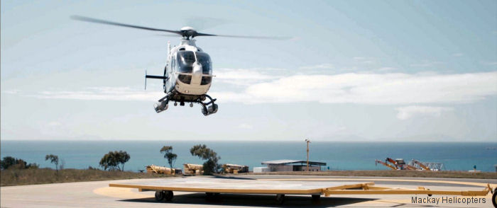 Photos of EC135 in Mackay Helicopters helicopter service.