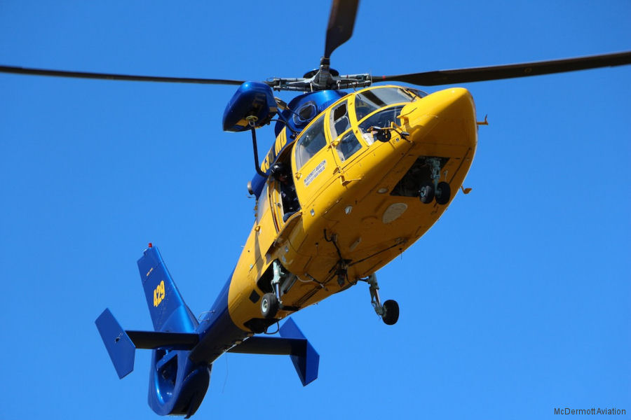 Photos of AS365 Dauphin 2 in McDermott Aviation helicopter service.
