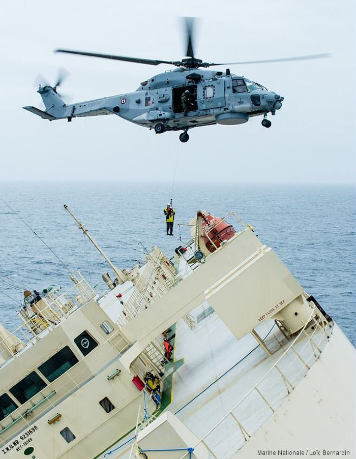 Modern Express Ship rescue by helicopter