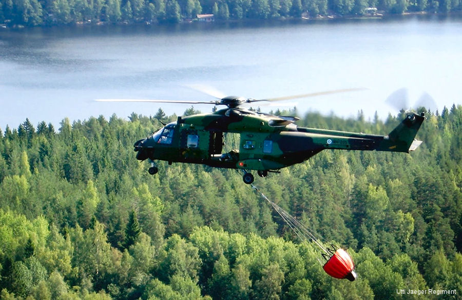 Detailed history and photos of helicopter NH Industries NH90 TTH Serial 1044 Register NH-205 used by Maavoimat (Finnish Army) Track service timeline and current status.