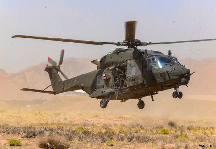 Photos of NH90 TTH in Italian Army  Aviation helicopter service.