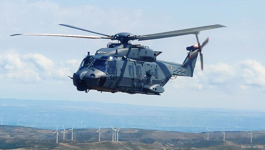 Photos of NH90 Lobo in Spanish Air Force helicopter service.