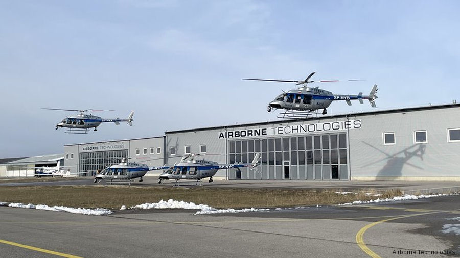 Photos of Bell 407GXi in Polish Police helicopter service.