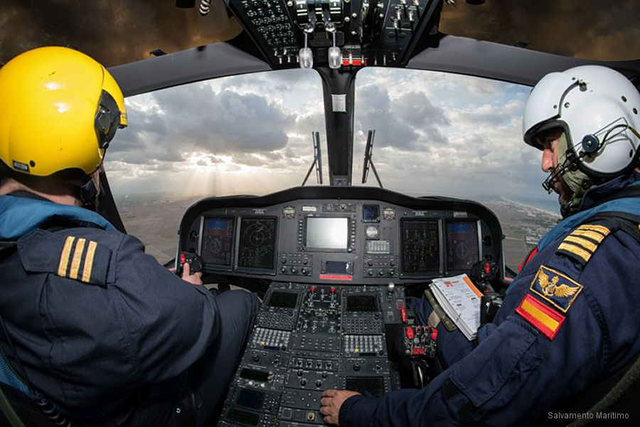 cockpit Photos of AW139 in Spanish Maritime Safety Agency helicopter service.