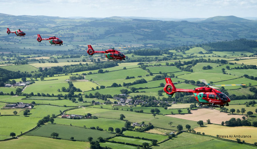 Photos Wales Air Ambulance UK Air Ambulances (WAAC). United Kingdom