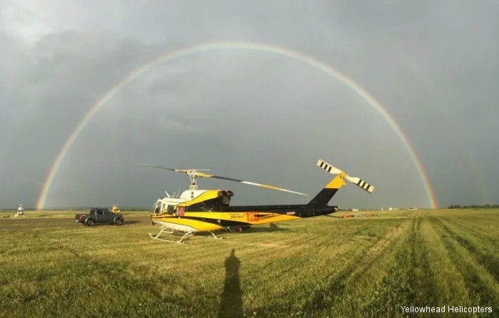Photos of Bell 212 in Yellowhead Helicopters helicopter service.