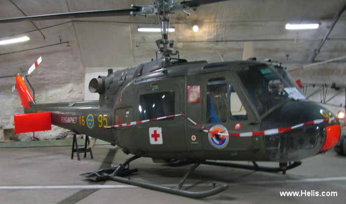 Detailed history and photos of helicopter Agusta AB204B Serial 3007 Register 03425 used by flygvapnet (swedish air force) Track service timeline and current status.