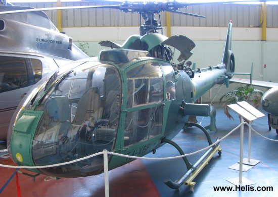 Helicopter Aerospatiale SA342L Gazelle Serial 1874 Register TJ-XBF used by Armee de l'Air du Cameroun (Cameroon Air Force). Aircraft history and location