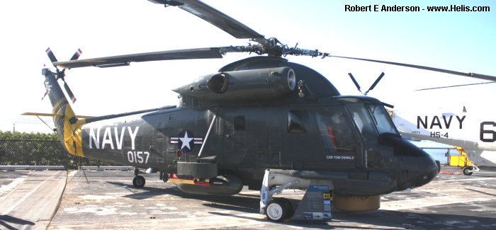 Helicopter Kaman UH-2B Serial 107 Register 150157 used by US Navy USN. Aircraft history and location