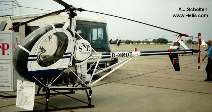 Helicopter Schweizer 300C Serial S1533 Register D-HRUT. Built 1991. Aircraft history and location