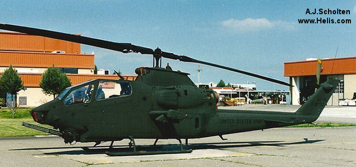 Helicopter Bell AH-1G Cobra Serial 20976 Register 70-16032 used by US Army Aviation Army. Aircraft history and location
