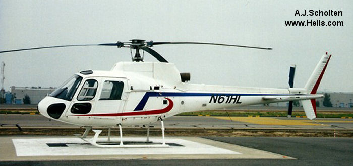 Helicopter Aerospatiale AS350B Ecureuil Serial 2298 Register N61HL JA9870. Aircraft history and location