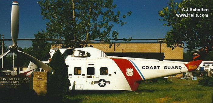 Helicopter Sikorsky HH-52A Sea Guard Serial 62-134 Register 1455 used by US Coast Guard USCG. Aircraft history and location