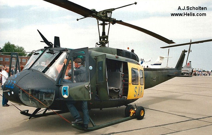 Helicopter Dornier UH-1D Serial 8196 Register 71+36 used by Philippine Air Force ,Luftwaffe (German Air Force). Aircraft history and location