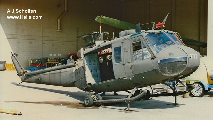 Helicopter Bell UH-1H Iroquois Serial 9975 Register 67-17777 used by US Army Aviation Army. Aircraft history and location