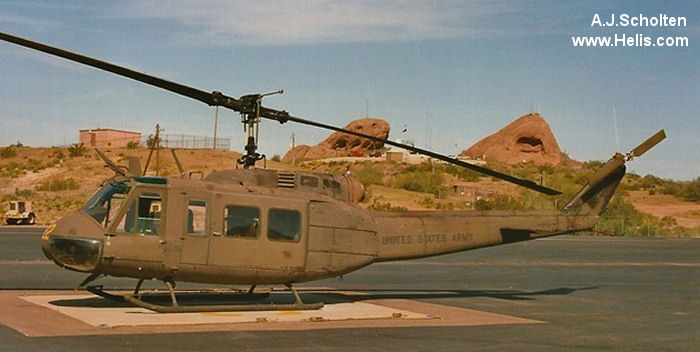 Helicopter Bell UH-1H Iroquois Serial 10152 Register 68-15222 used by US Army Aviation Army. Aircraft history and location