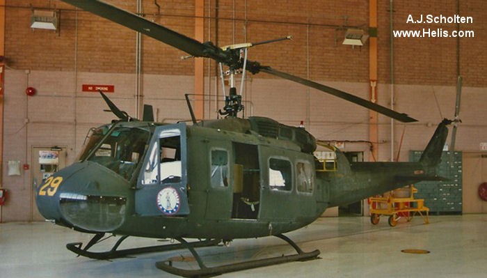Helicopter Bell UH-1H Iroquois Serial 13746 Register 74-22422 used by US Army Aviation Army. Aircraft history and location
