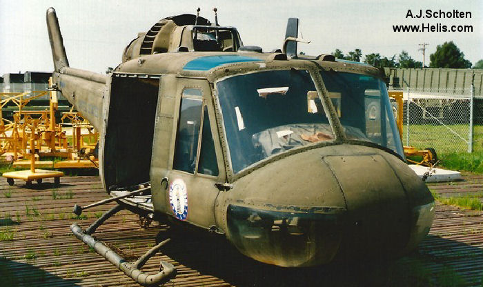 Helicopter Bell UH-1C Iroquois Serial 1448 Register 65-09548 used by US Army Aviation Army. Aircraft history and location