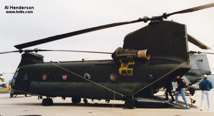Helicopter Boeing CH-47D Chinook Serial M.3107 Register 85-24337 used by US Army Aviation Army. Aircraft history and location