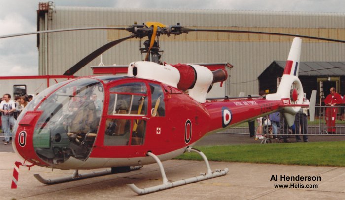 Helicopter Aerospatiale SA341C Gazelle HT.2 Serial 1757 Register UR-MANN G-CBBV XZ940 used by Fleet Air Arm RN (Royal Navy). Built 1978. Aircraft history and location