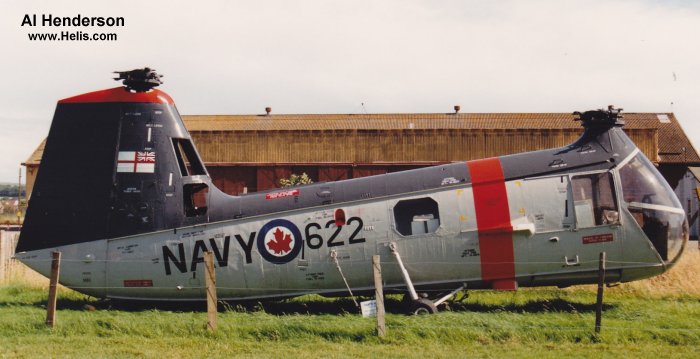 Helicopter Piasecki H-25A / CH-25A Army Mule Serial 051 Register 622 51-16622 N6699D 116622 147609 used by Royal Canadian Navy (1945-1968) ,US Navy USN ,US Army Aviation Army. Aircraft history and location