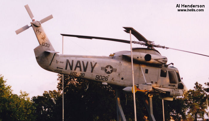Helicopter Kaman UH-2A Serial 30 Register 149026 used by US Navy USN. Aircraft history and location