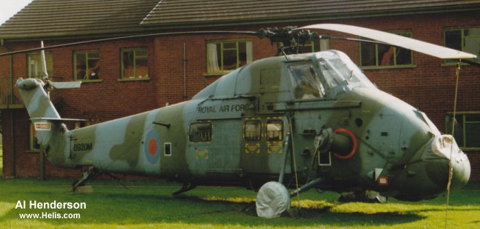 Helicopter Westland Wessex HU.5 Serial wa291 Register XT469 used by Royal Air Force Fleet Air Arm (Royal Navy) Royal Marines. Built 1965. Aircraft history