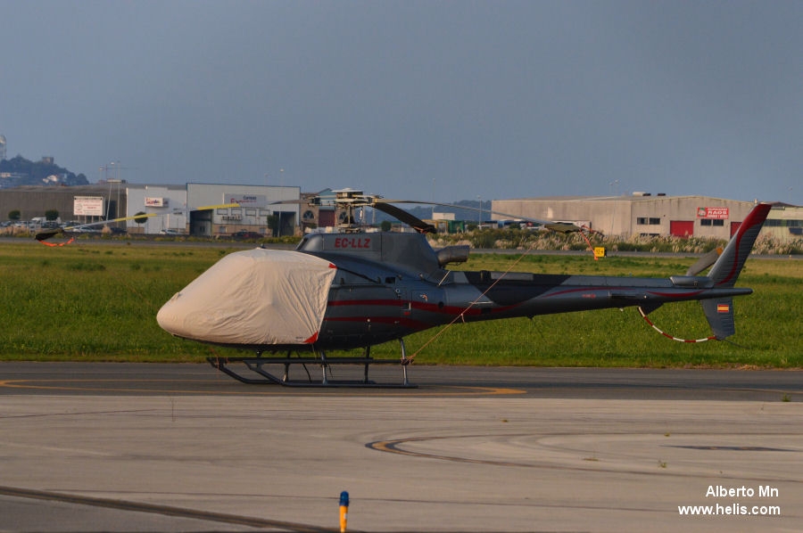 Helicopter Eurocopter AS350B3 Ecureuil Serial 7177 Register EC-LLZ. Built 2010. Aircraft history and location