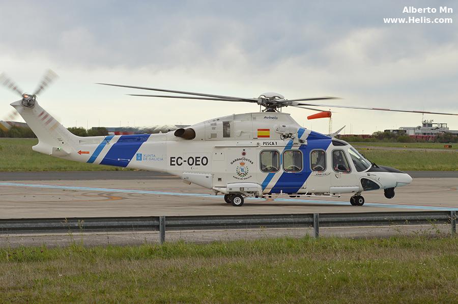 Helicopter AgustaWestland AW139 Serial 31283 Register EC-OEO ZR283 G-FBHA N209YS used by Administraciones Locales Xunta de Galicia (Galicia Government) ,Ministry of Defence (MoD) DHFS ,FB Heliservices ,AgustaWestland Philadelphia (AgustaWestland USA). Built 2010. Aircraft history and location