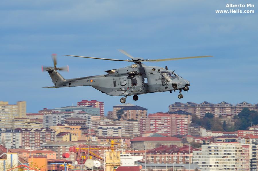 Helicopter NH Industries NH90 TTH Serial 1451 Register HD.29-20 used by Ejercito del Aire EdA (Spanish Air Force). Aircraft history and location